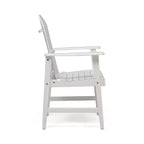 Sedia pieghevole Adirondack da patio Okak Oversized, set da 2, sedia da pranzo e sedia accentata in acacia premium per giardino e cortile, sedia a sdraio da esterno