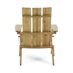 Okak Sedia Pieghevole Rustica da Patio Adirondack in Acacia per Portico, Giardino e Cortile, Sedia a Sdraio da Esterno, Max 136 kg