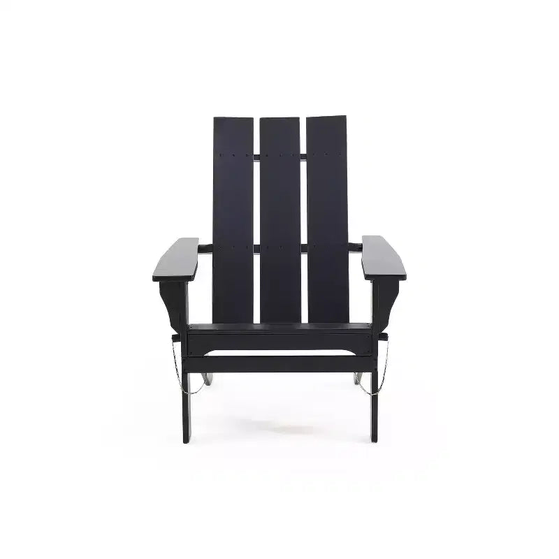 Okak Sedia Pieghevole Rustica da Patio Adirondack in Acacia per Portico, Giardino e Cortile, Sedia a Sdraio da Esterno, Max 136 kg