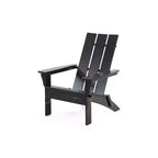 Okak Sedia Pieghevole Rustica da Patio Adirondack in Acacia per Portico, Giardino e Cortile, Sedia a Sdraio da Esterno, Max 136 kg