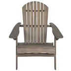 Sedia Adirondack Pieghevole Rustica Okak in Acacia Premium per Patio, Veranda, Giardino e Cortile, Sedia a Sdraio da Esterno, Max 136 kg