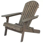 Sedia Adirondack Pieghevole Rustica Okak in Acacia Premium per Patio, Veranda, Giardino e Cortile, Sedia a Sdraio da Esterno, Max 136 kg