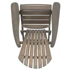 Sedia Adirondack Pieghevole Rustica Okak in Acacia Premium per Patio, Veranda, Giardino e Cortile, Sedia a Sdraio da Esterno, Max 136 kg