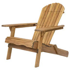 Sedia Adirondack Pieghevole Rustica Okak in Acacia Premium per Patio, Veranda, Giardino e Cortile, Sedia a Sdraio da Esterno, Max 136 kg