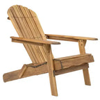 Sedia Adirondack Pieghevole Rustica Okak in Acacia Premium per Patio, Veranda, Giardino e Cortile, Sedia a Sdraio da Esterno, Max 136 kg