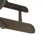 Sedia Adirondack Pieghevole Rustica per Patio Okak, Sedia da Giardino in Legno per Portico, Giardino e Cortile, Sedia a Sdraio da Esterno, Max 150 kg