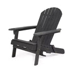 Sedia Adirondack Pieghevole Rustica per Patio Okak, Sedia da Giardino in Legno per Portico, Giardino e Cortile, Sedia a Sdraio da Esterno, Max 150 kg