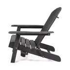 Sedia Adirondack Pieghevole Rustica per Patio Okak, Sedia da Giardino in Legno per Portico, Giardino e Cortile, Sedia a Sdraio da Esterno, Max 150 kg