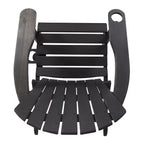 Sedia Adirondack Pieghevole Rustica per Patio Okak, Sedia da Giardino in Legno per Portico, Giardino e Cortile, Sedia a Sdraio da Esterno, Max 150 kg
