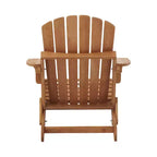Okak Oversized Patio Folding Adirondack Chair Wooden Accent Chair for Porch,Garden&Backyard,Outdoor Lounge Chair,330lbs Max