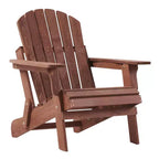 Okak Oversized Patio Folding Adirondack Chair Wooden Accent Chair for Porch,Garden&Backyard,Outdoor Lounge Chair,330lbs Max