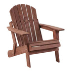 Okak Oversized Patio Folding Adirondack Chair Wooden Accent Chair for Porch,Garden&Backyard,Outdoor Lounge Chair,330lbs Max