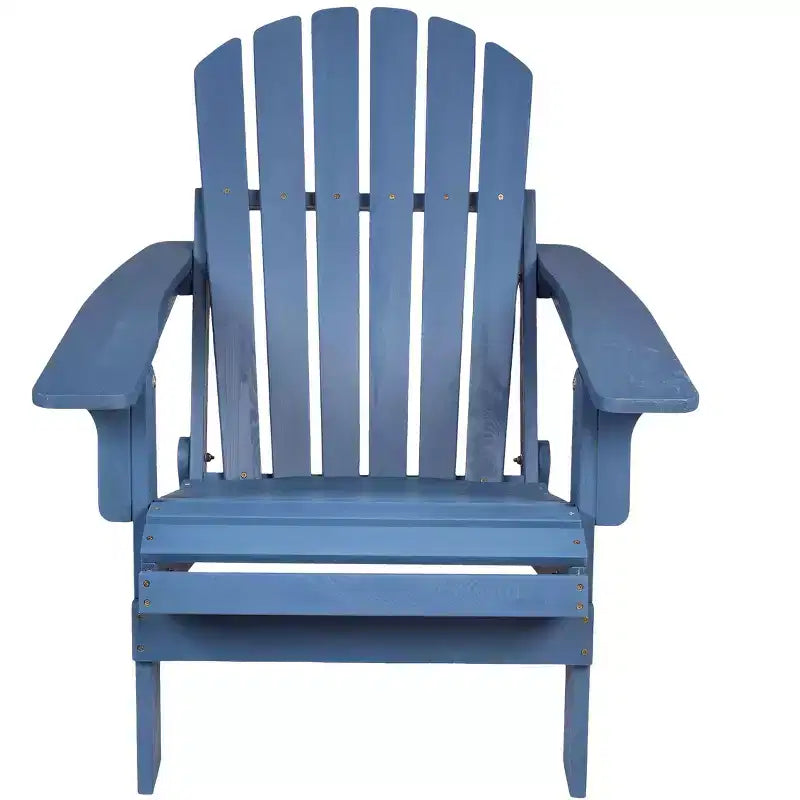 Okak Oversized Patio Folding Adirondack Chair Wooden Accent Chair for Porch,Garden&Backyard,Outdoor Lounge Chair,330lbs Max