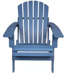 Okak Oversized Patio Folding Adirondack Chair Wooden Accent Chair for Porch,Garden&Backyard,Outdoor Lounge Chair,330lbs Max