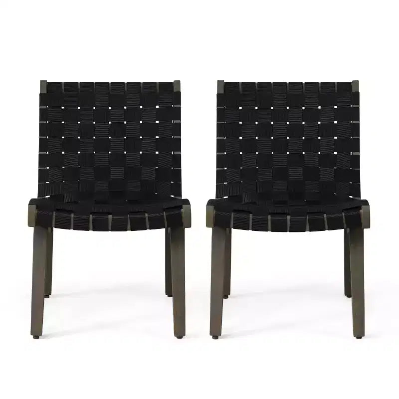 Okak 16.7 Sedie a Sdraio Rustiche da Esterno con Cinghia in Corda Intrecciata in Legno di Acacia per Giardino, Portico, Piscina e Cortile, Mobili da Esterno con Seduta
