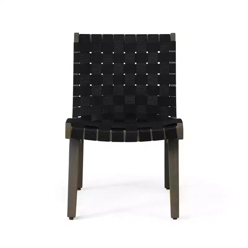 Okak 16.7 Sedie a Sdraio Rustiche da Esterno con Cinghia in Corda Intrecciata in Legno di Acacia per Giardino, Portico, Piscina e Cortile, Mobili da Esterno con Seduta