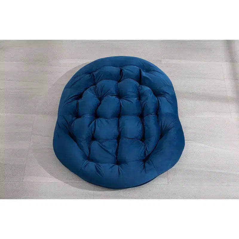 Okak Oversized Outdoor Rattan Rocking Chair Accent Chair with Detachable Cotton Cushion,Patio Recliner Chair Egg Chair for Porch,Backyard