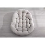 Okak Oversized Outdoor Rattan Rocking Chair Accent Chair with Detachable Cotton Cushion,Patio Recliner Chair Egg Chair for Porch,Backyard