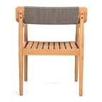 Okak 17.2 Sedie da pranzo da patio Premium in acacia sedie rustiche d'accento, set di 2, poltrona da esterno per veranda, giardino e cortile, sedute per mobili da patio, Teak
