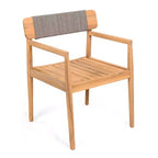 Okak 17.2 Sedie da pranzo da patio Premium in acacia sedie rustiche d'accento, set di 2, poltrona da esterno per veranda, giardino e cortile, sedute per mobili da patio, Teak