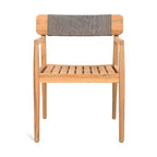 Okak 17.2 Sedie da pranzo da patio Premium in acacia sedie rustiche d'accento, set di 2, poltrona da esterno per veranda, giardino e cortile, sedute per mobili da patio, Teak