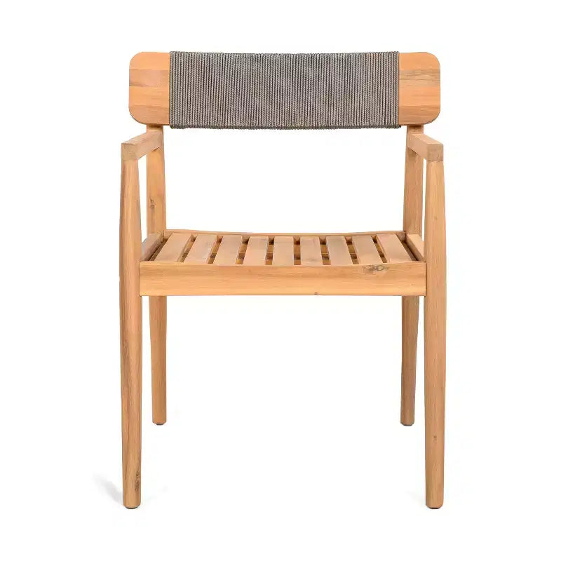 Okak 17.2 Sedie da pranzo da patio Premium in acacia sedie rustiche d'accento, set di 2, poltrona da esterno per veranda, giardino e cortile, sedute per mobili da patio, Teak