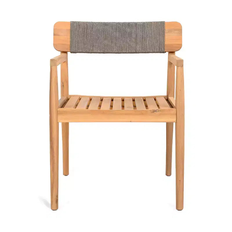 Okak 17.2 Sedie da pranzo da patio Premium in acacia sedie rustiche d'accento, set di 2, poltrona da esterno per veranda, giardino e cortile, sedute per mobili da patio, Teak