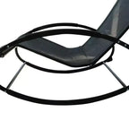 Okak Patio Pool Lounger Sedia a Dondolo da Esterno con Seduta in Rete Traspirante, 1 Pezzo, Sedia a Sdraio per Piscina, Spiaggia, Veranda e Giardino