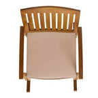 Okak 19 Boho Patio Rocking Chair Premium Acacia Armchair with Cushion,1 Pc,Rustic Recliner Chair for Porch,Backyard&Garden,Natural