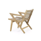 Okak 16 Rustic Patio Accent Chairs Premium Acacia Armchair with Woven Wicker Finish Seat&Back,Set of 2,Patio Furniture Seating,Natural