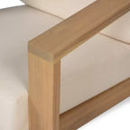 Christopher Knight Home Bennion Poltrona da esterno moderna in legno di acacia con seduta profonda (Set di 2)