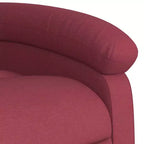 vidaXL Electric Lift Massage Recliner Chair - Wine Red Fabric, Motorized Stand-Up Assist, Reclining, Vibration, Home Theater