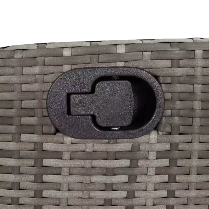 vidaXL Sedie Reclinabili da Giardino con Cuscini - Set da 2 pz, Polyrattan Grigio, Schienale Regolabile, Sedute da Esterno Resistenti alle Intemperie