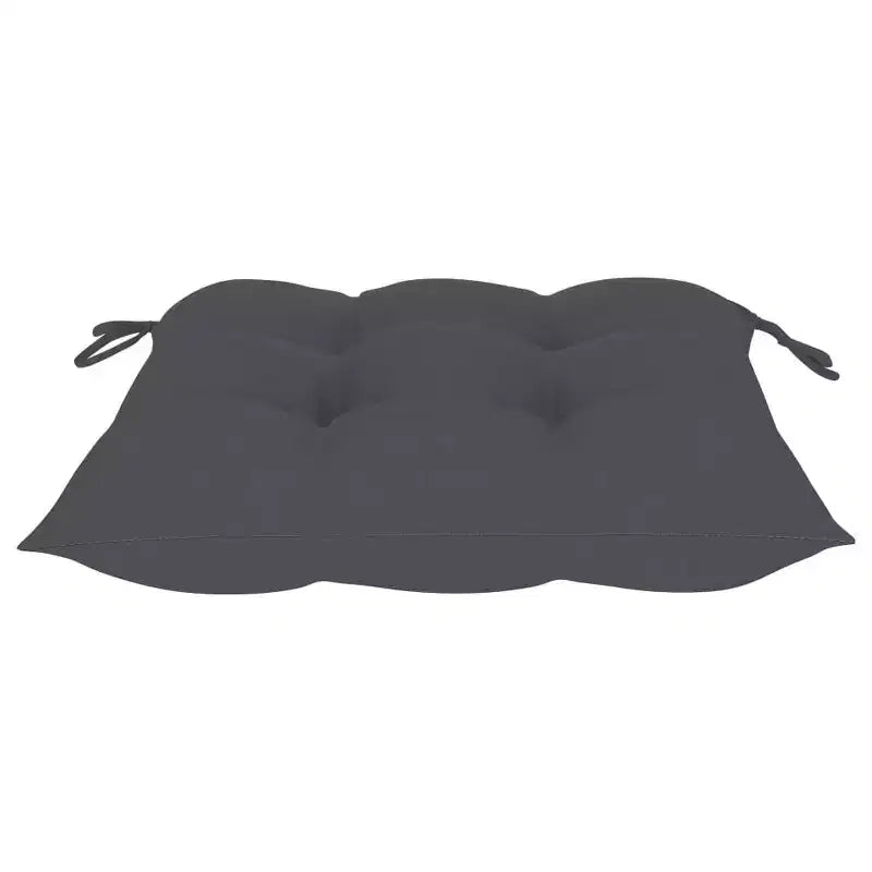 vidaXL Sedie Pieghevoli da Giardino in Teak - Esterno con Cuscini Antracite Durevoli e Confortevoli, Leggere e Facili da Riporre (Set da 4)