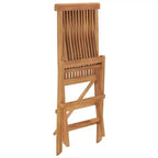 vidaXL Sedie Pieghevoli da Giardino, Set da 2, Sedie da Esterno in Legno per Giardino, Pranzo, Campeggio, Spiaggia, Terrazza, Struttura Stabile Facili da Riporre, Legno Massello di Teak