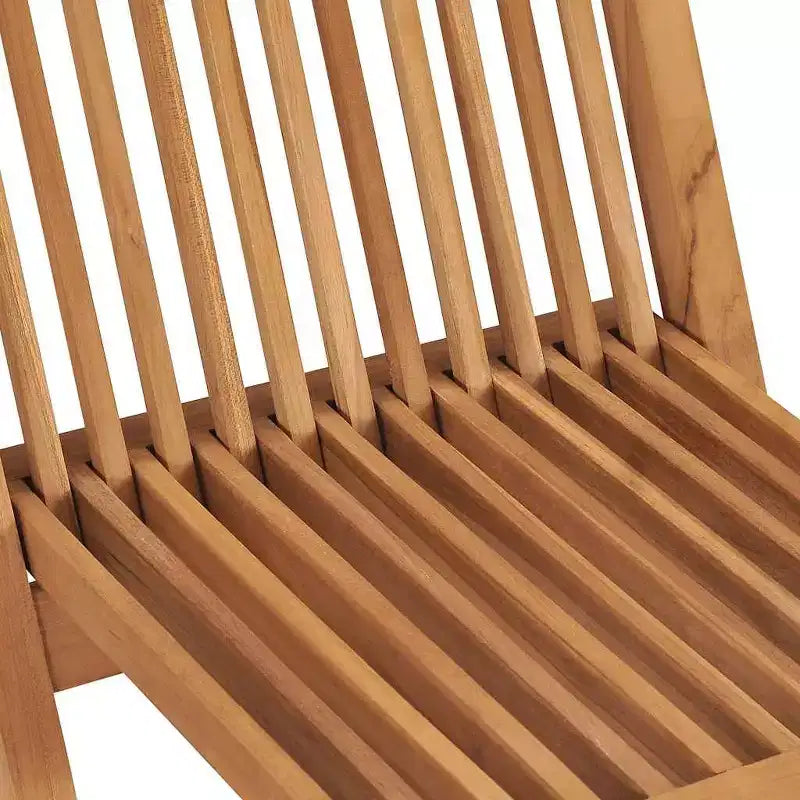 vidaXL Sedie Pieghevoli da Giardino, Set da 2, Sedie da Esterno in Legno per Giardino, Pranzo, Campeggio, Spiaggia, Terrazza, Struttura Stabile Facili da Riporre, Legno Massello di Teak