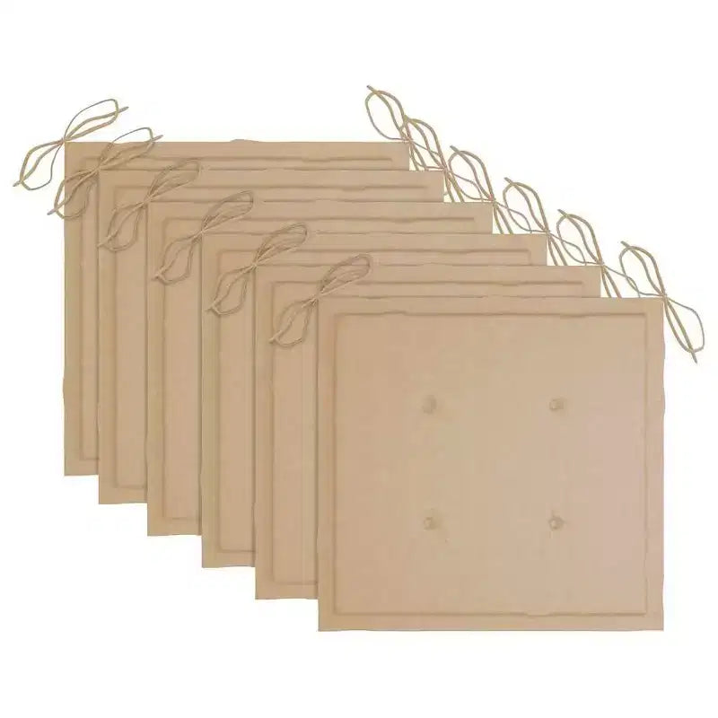vidaXL Sedie Impilabili da Esterno, Set da 6 Pezzi, Legno Massello di Teak con Cuscini, Resistenti alle Intemperie, Per Interni/Esterni, Ideali per Casa, Ufficio, Bar e Caffè