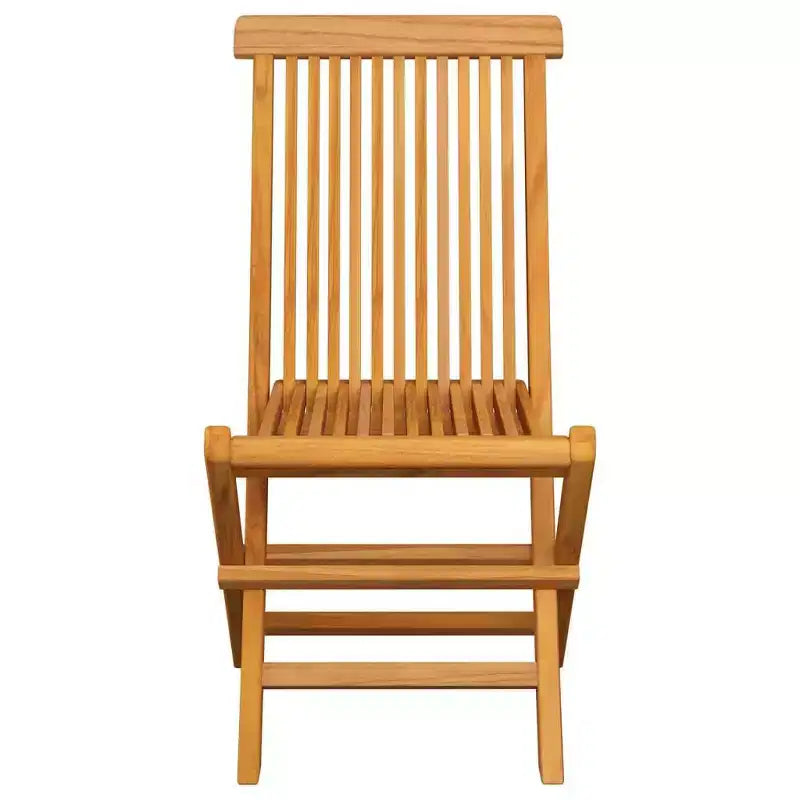 vidaXL 8-Piece Teak Patio Chairs with Anthracite Cushions, Outdoor, Foldable and Easy-to-Clean Garden with Exceptional Strength and Weather Resistance