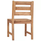 vidaXL Sedie da Giardino 2 pz in Legno Massello di Teak - Mobili da Esterno per Giardino, Patio o Terrazza con Schienale Comodo e Look Raffinato