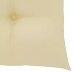 vidaXL Sedie da esterno in teak con cuscini bianco crema, 8 pz, mobili da giardino resistenti alle intemperie, design elegante, facili da riporre, leggere e resistenti