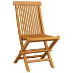 vidaXL Sedie da esterno in teak con cuscini bianco crema, 8 pz, mobili da giardino resistenti alle intemperie, design elegante, facili da riporre, leggere e resistenti