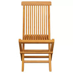 vidaXL Sedie da esterno in teak con cuscini bianco crema, 8 pz, mobili da giardino resistenti alle intemperie, design elegante, facili da riporre, leggere e resistenti