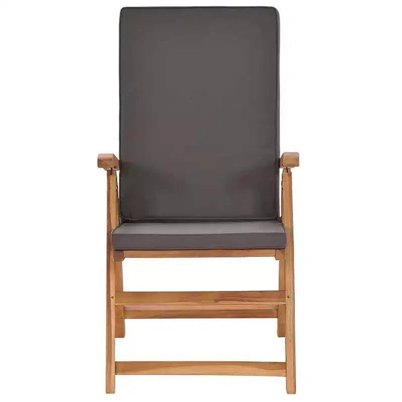 vidaXL Sedie da Giardino Reclinabili in Solido Legno di Teak con Cuscini - Lussuose, Schienali Regolabili, Facili da Piegare e Riporre, Ideali per Uso Esterno