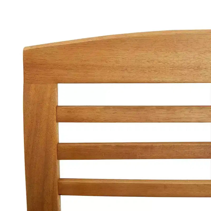 vidaXL Patio Chairs 2 Pcs Patio Dining Chair with Armrest Solid Wood Acacia - 2