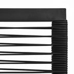 vidaXL 2/4x Garden Chair Black PVC Rattan Outdoor Patio Seating Lounge Chairs - Set of 2