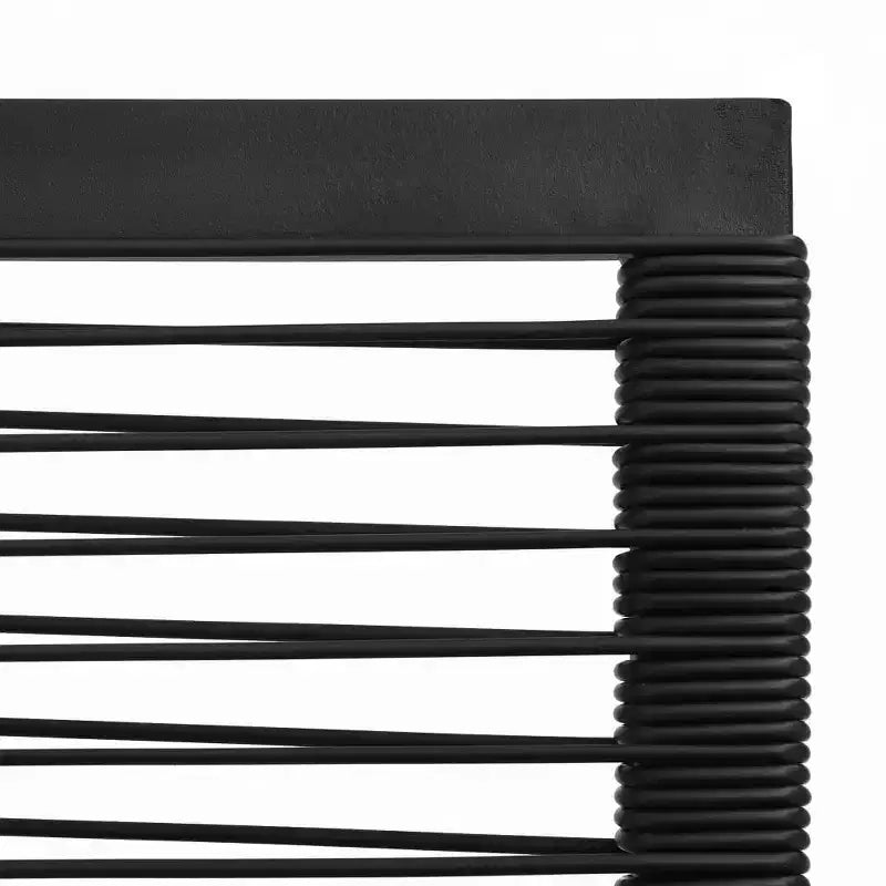 vidaXL 2/4x Garden Chair Black PVC Rattan Outdoor Patio Seating Lounge Chairs - Set of 2