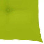 vidaXL Sedie da giardino in legno massello di teak con cuscini verde brillante - Soluzione di seduta da esterno resistente alle intemperie con design pieghevole per un facile stoccaggio