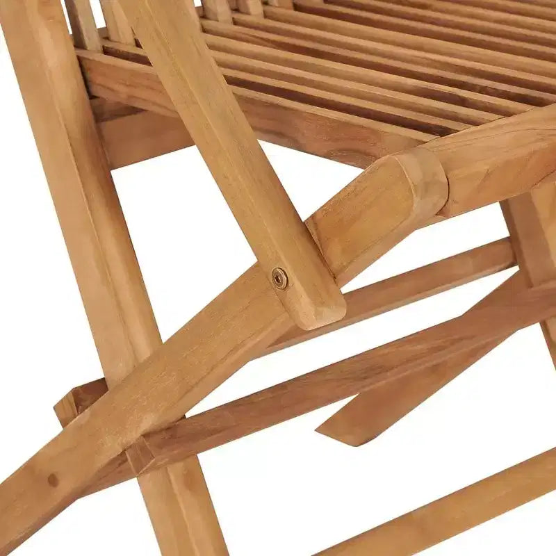 vidaXL Sedie da giardino in legno massello di teak con cuscini verde brillante - Soluzione di seduta da esterno resistente alle intemperie con design pieghevole per un facile stoccaggio