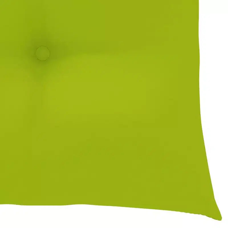 vidaXL Solid Teak Wood Dining Chairs - Garden/Patio Furniture - Stackable Design with Comfortable Bright Green Cushions