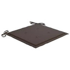 vidaXL 2X Solid Acacia Wood Patio Chairs with Taupe Cushions - Foldable Garden, Terrace and Patio Seating